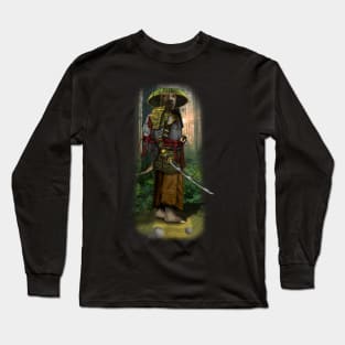 Exclusive Hand Drawn Samurai Sensesi Turtle | Samurai Collection Item-14 (Turtle) | by Rendigart Studio Long Sleeve T-Shirt